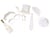Kit photobooth Jolis Brins - Blanc et or - 10 pièces