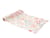 Chemin de table mousseline Dahlia - Blanc et pastel - 28 cm x 3 m                       