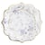 8 assiettes toile de Jouy - Blanc, bleu et or - 23 cm                       