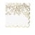 16 serviettes Jolis Brins  - Blanc et or - 33 x 33 cm - 3 plis            
