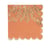 16 serviettes Jolis Brins - Terracotta et or - 33 x 33 cm - 3 plis          
