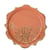 8 assiettes Jolis Brins - Terracotta et or - 23 cm                         