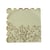 16 serviettes Jolis Brins - Vert sauge et or - 33 x 33 cm - 3 plis          