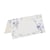10 marque-places toile de Jouy - Blanc, bleu et or - 8 x 4 cm              