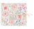 Livre d'or Dahlia - Blanc, couleurs pastel et or - 22 x 19,5 cm - 68 pages