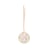 10 étiquettes Dahlia avec ruban - Blanc, couleurs pastel et or - 4 cm