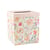 Urne Dahlia - Merci - Blanc, couleurs pastel et or - 21,5 x 25 cm          