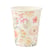 8 gobelets Dahlia - Blanc, couleurs pastel - 255 ml                     
