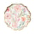 16 serviettes Dahlia - Pastel, blanc et or - 32 x 32 cm - 3 plis             