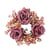 Couronne de 3 roses et feuillages - Witchyland - 30 cm