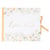 Livre d'Or Artyfêtes - Daisy - Ocre, blanc et or - 22 x 19 cm