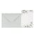 Lot de 8 invitations cartes de vœux Artyfêtes - Jardin Botanique - Vert sauge et blanc - 10 x 15 cm