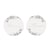 Lot de 2 badges Artyfêtes - "Parrain / Marraine" Jardin Botanique - Vert sauge et blanc - Ø5cm