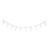 Guirlande Artyfêtes - Jardin Botanique - Vert sauge et blanc - 2m - 15 x 21 cm - 10 fanions