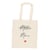 Tote bag Artyfêtes - "Mlle Mme" - Effet lin - Noir et rouge - 32 x 60 cm