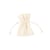 Lot de 4 pochons Artyfêtes - Tissu côtelé - Crème - 10 x 8 cm 