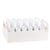 Lot de 24 présentoirs de cornets à confettis Artyfêtes - "Servez-vous" - Blanc et or - 36 x 21 x 16 cm 
