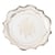 Lot de 8 assiettes Artyfêtes - Vintage - Carton - Blanc et or - Ø23 cm 