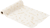 Chemin de table - Feuilles de houx - Mousseline - Crème et or - 28 cm x 3 m