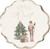 Lot de 16 serviettes « Joyeux Noël » Christmas Story - Papier - Crème, vert et or - 32 x 32 cm