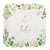 Assiettes x8 - Oh Baby - Blanches, vertes et or