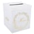 Urne Jolis Brins - Merci - Blanc et or - 21 x 25 cm                       