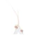 10 Étiquettes Tipi Coachella Mood Blanches, Terracotta, Blush et Or 5 x 5 cm et Ruban Satin Blush