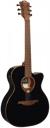 Lâg T118ACE - Guitare folk électroacoustique - Auditorium Cutaway - Black 