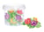 Lot de 8 mini roses corolles azyme ScrapCooking®- Couleurs assorties
