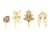 Lot de 4 toppers ScrapCooking® - Noël - Bois