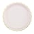 Assiettes festonnées - rose pastel - 23cm