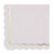 Serviettes festonnées - rose - 33 x 33 cm