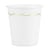Gobelets festonnés - blanc et or - 200ml