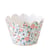 6 CUPCAKE WRAPPERS FLEURS ET O