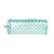 Trousse ronde transparente - 1 compartiment - Pois turquoise - Cultura