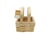 Panier carré en bois tressé avec anses - Collection Pâques - Créalia