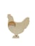Cocotte de Pâques en bois 3D Hauteur 15 cm - Créalia