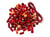 Sachet de perles rouges en bois avec cordon - Créalia