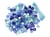 Sachet de perles bleues en plastique avec cordon - Créalia