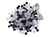 Sachet de perles noires en plastique avec cordon - Créalia