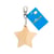 Porte-clefs étoile bois naturel - Créalia