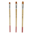 Lot de brosses en poils synthétiques n°4, 8 et 12 Cultura