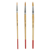 Lot de 3 pinceaux ronds en poils synthétiques n°4, 8 et 12 Cultura