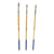 Lot de 3 pinceaux synthétiques ronds effet poils de poney n°4, 8 et 12 Cultura