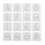 Lot de 26 pochoirs - Lettres fines - Créalia