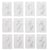 Lot de 26 pochoirs - Lettres calligraphiées - 10 x 15 cm - Créalia