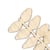 Lot de 2 accessoires déco - bois brut – feuille - Créalia