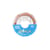 Cordon tressé 2m – rose, bleu, doré – Créalia