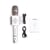 Micro karaoké bluetooth multi-voix Cultura - Argenté