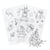 Set de 2 planches de plastique créatif + 10 broches Noël - Créalia